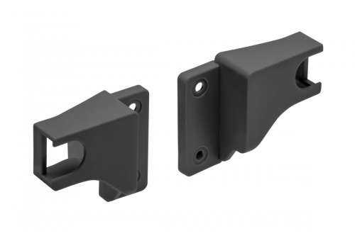 Back panel connector for rails, additional