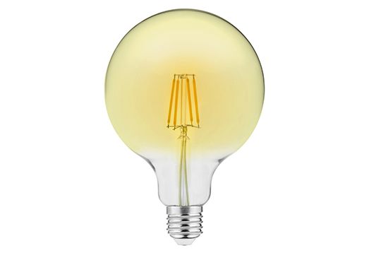 Una lampadina, nonostante il suo design classico, forse anche noioso, può essere un elemento decorativo. Una fonte di luce con filamenti è una buona scelta quando cercate soluzioni semplici per interni che pensate dotrebbero avere in sè un po’ più di carattere.